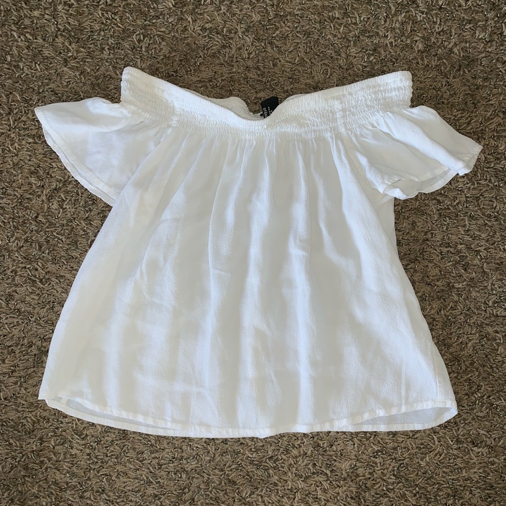 Woman’s off the shoulder top
